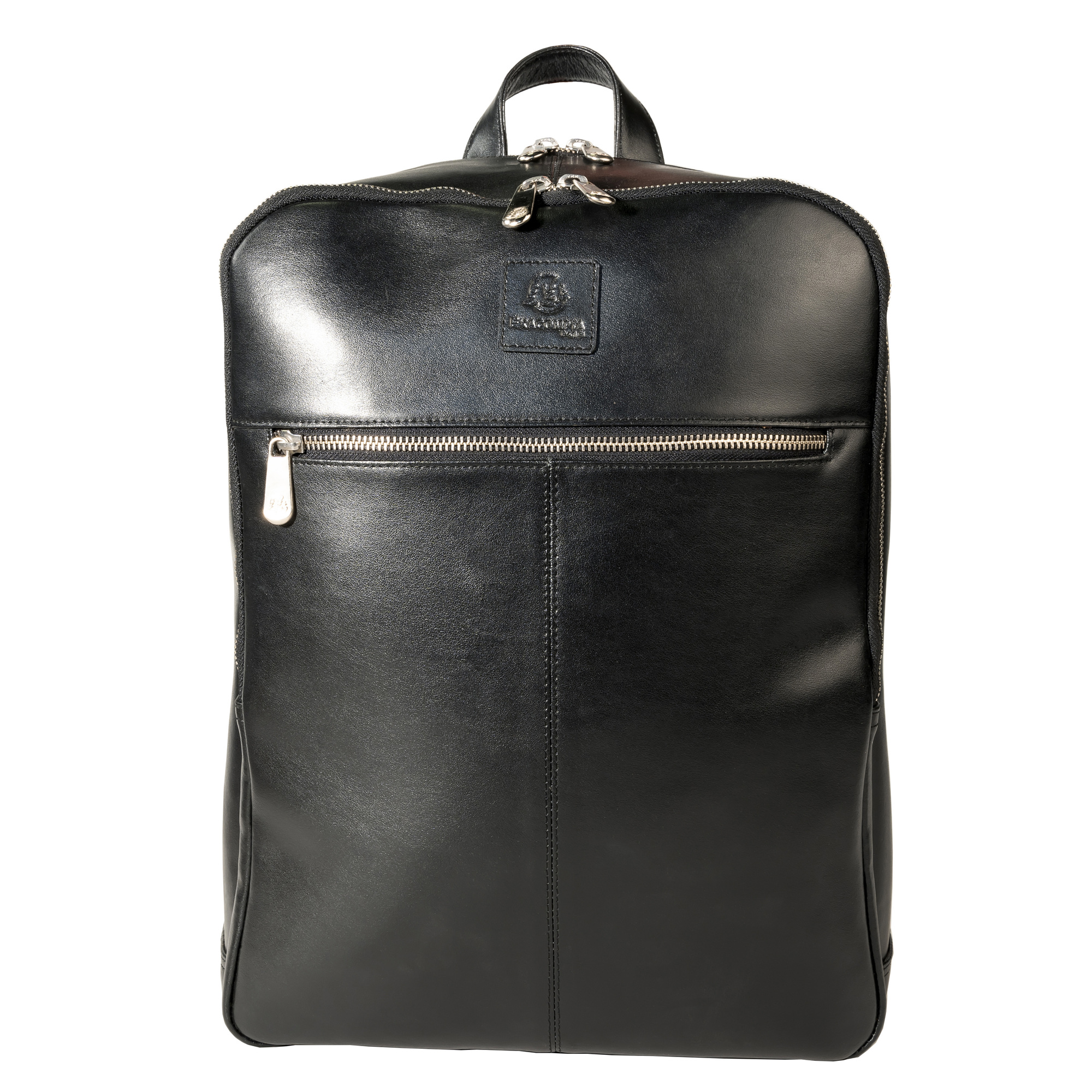 All black 2025 leather backpack