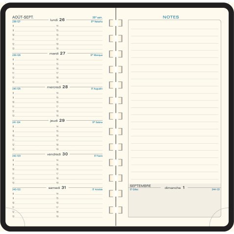 Recharge pour agenda 'Espace 17 S', 2026