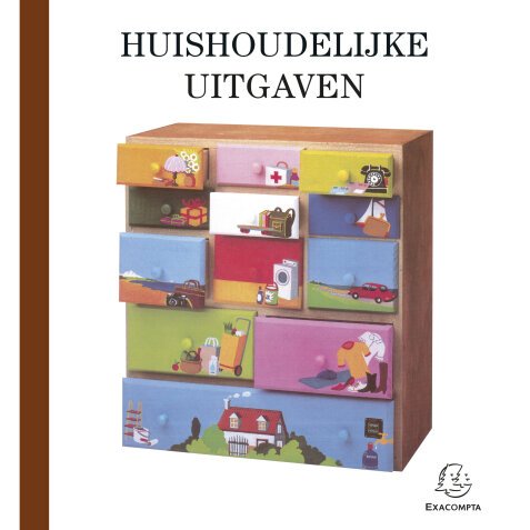 Huishoudeijk uitgaven- en organisatieboekje 27x25cm - Uitgaven gezinsbudget 56 pagina's - Nederlandstalig