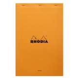 Rhodia block geheftet no.19 a4+ 80 blätter blanko 80g - orange