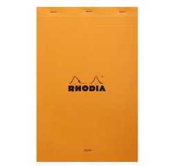 Office block Rhodia A4+ stapled n°19 plain - 80 sheets