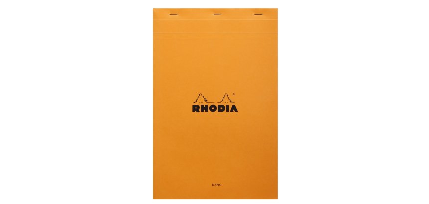 Bloc de bureau Rhodia A4+ agrafé n°19 uni -80 feuilles