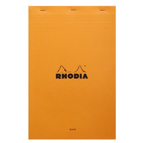 Bloc de bureau Rhodia A4+ agrafé n°19 uni -80 feuilles