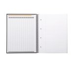 Cahier spirale Rhodia Notebook 22,5 x 29,7 cm ligné avec marge et cadre en-tête - 80 feuilles