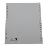 Intercalaire A4+ polypropylène Exacompta Forever 20 onglets alphabétiques gris - 1 jeu