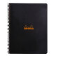 Meeting book Rhodia Classic reliure intégrale 22,5x29,7 cm 160 pages imprimées détachables 90g - Noir