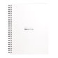 Notebook Rhodia Classic reliure intégrale 16x21 cm 160 pages petits carreaux 5x5 détachables 80g - Blanc