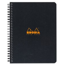 Cahier spirale Notebook Rhodia Classic 16 x 21 cm noir ligné - 160 pages
