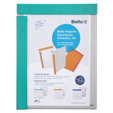 Porte-bloc aimanté rembordé plastique pour A4