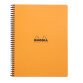 Notebook Rhodia Classic reliure intégrale & 22,5x29,7 cm 160 pages petits carreaux 5x5 avec cadre en-tête détachables perforation 4 trous 80g - Assortis