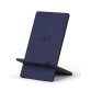 Rhodiarama support pour téléphone mobile simili cuir italien 13x8x8,5 cm - Bleu nuit