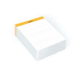 Rhodia Memo bloc A7 lined - White