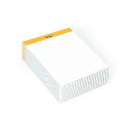 Rhodia, Memoblock N°11 (7,5 x 10,5 cm) liniert, 240 Blatt, einzeln eingeschweißt - Weiß