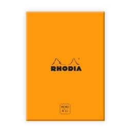Rhodia coffret bloc Memo N°11 dot 240 feuillets - filmé individuellement - Orange