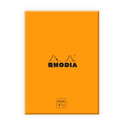 Rhodia coffret bloc Memo N°13 ligné 240 feuillets - filmé individuellement - Orange