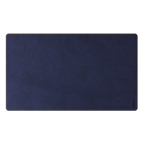 Rhodiarama sous-main souple S (60x35 cm) simili cuir italien - étui kraft - Bleu nuit