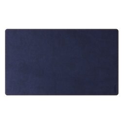 Rhodiarama sous-main souple L (90x43 cm) simili cuir italien - étui kraft - Bleu nuit