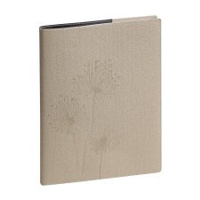 Agenda de bureau Lady 20 Nature 15 x 21 cm Semainier Janvier à Décembre 2025 - Beige