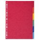 Dividers A4 220g 6P Bright - Assorted colours