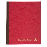 Cahier piqûre échéancier couleurs assorties 220 X 170 mm 96 pages