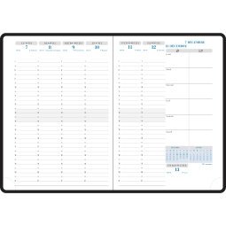 Recharge Agenda de bureau Horizons 20 Visuel Semainier 15 x 21 cm Janvier à Décembre 2025