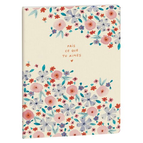 Notebook Julie Adore Fais ce que tu aimes dots 15 x 21 cm - Visuel