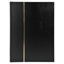 Album de timbres simili-cuir 32 pages noires - 16,5x22,5 cm