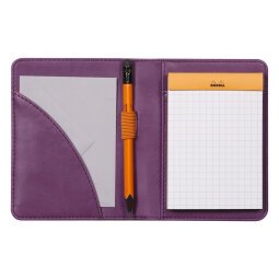 Rhodiarama livret porte-bloc N°11 pour bloc ou carnet format A7 - Violet