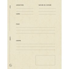 Pack of 25 printed legal folders Pour/Contre pressboard 25x32cm