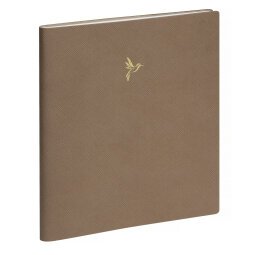 Agenda de bureau SAS 22 Non Stop Elise 18.5 x 22.5 cm Semainier Août 2024 à Août 2025 - Taupe