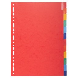 Divider Pressbd A4 225g 12P ColouRed - Assorted colours