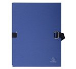 Chemise extensible à rabat Exacompta à boucle dos 13 cm - Bleu foncé