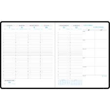 Recharge de Agenda de bureau Horizons 22 18,5 x 22,5 cm Semainier Janvier à Décembre 2025