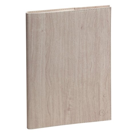 Agenda de bureau Eurotime 24 Woody 16 x 24 cm Semainier Janvier à décembre 2025 - Beige