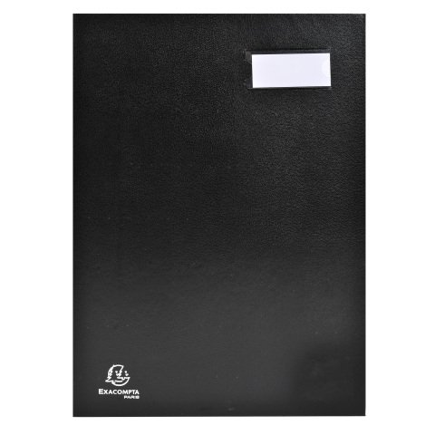 Portafirmas Exacompta directivo lomo fuelle - 18 compartimentos - Negro