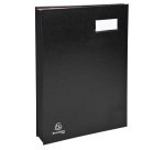 Parapheur direction Exacompta - 18 divisions - Noir