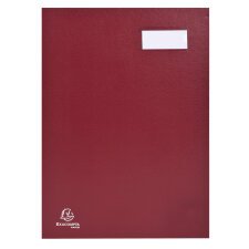 Signature book expanding spine Direction 18 compartments - A4 - Burgundy