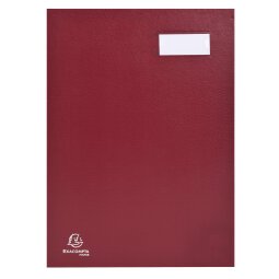Signature book expanding spine Direction 18 compartments - A4 - Burgundy