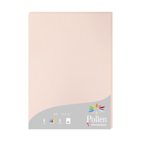 Etui de 25 feuilles Pollen 210x297mm 210g/m2 - Opaline