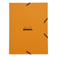 Rhodia chemise à élastiques 3 rabats 24x32 cm - Orange