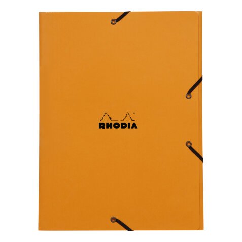 Rhodia chemise à élastiques 3 rabats 24x32 cm - Orange