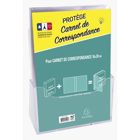 Protège carnet de correspondance - Couleurs assorties