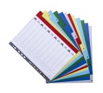 Intercalaire A4+  ipolypropylène coloré Exacompta 12 oglets numériques multicolores - 1 jeu