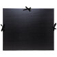 Carton à dessin kraft noir vernis avec ruban 32x45 cm - Pour format A3 - Noir