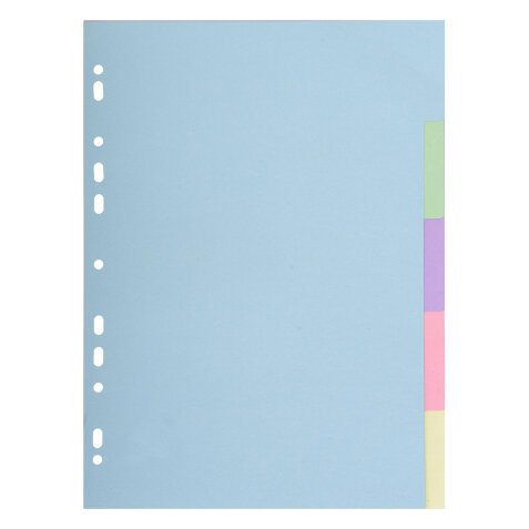 Dividers, A4 Maxi, 400gsm, 5 part - Assorted colours