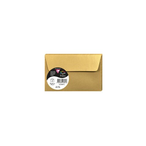 Paquet de 5 enveloppes Pollen 90x140mm 120g/m2 - Or