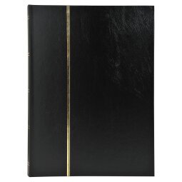 Album de timbres simili-cuir 32 pages noires - 22,5x30,5 cm