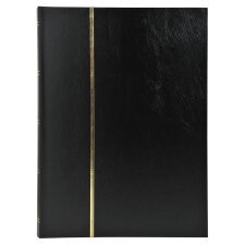 Album de timbres simili-cuir 16 pages noires - 22,5x30,5 cm