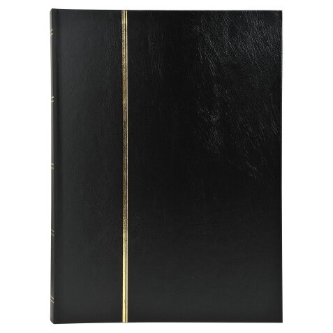 Stamp Album Faux Leather Cover 16p Black