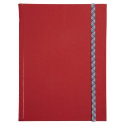 Schrift Iderama 220 x 170 mm 192 pagina's gelijnd - rood